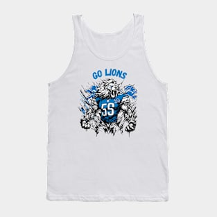 Go Lions! Detroit Lions Football Tank Top